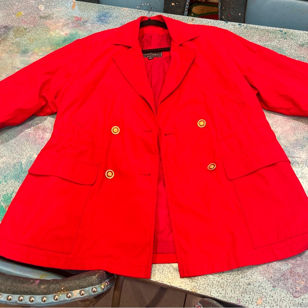 90s Cherry Red Jacket - Picture 14 of 16